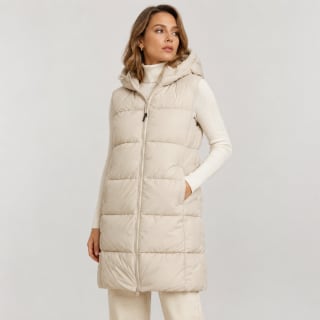 CHALECO LARGO LILY - Talle: XL / Color: Hueso