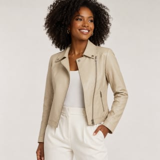 CAMPERA PU-EXXE - Talle: S / Color: Beige