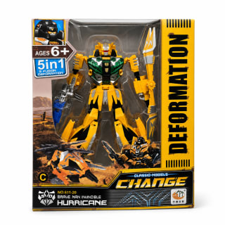 ROBOT TRANSFORMABLE - Color: Amarillo