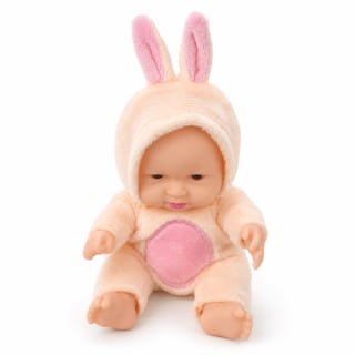 MUÑECA C/ ROPA DE PELUCHE - Variante: Conejo / Color: Beije
