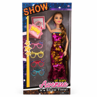 MUÑECA TRENZA, ARTICULADA C/ ACCESORIOS