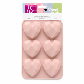 MOLDE DE SILICONA 6 CORAZONES 27,5 X 16,5 X 3CM