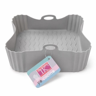 MOLDE DE SILICONA CUADRADO PARA AIR FRYER 18,5 X 18,5 X 5,5CM