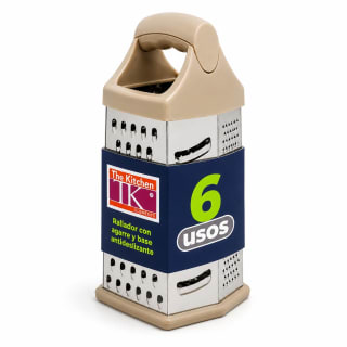 RALLADOR 6 USOS CON AGARRE Y BASE ANTIDESLIZANTE 20CM