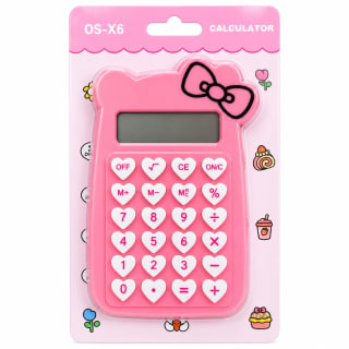 CALCULADORA CORAZON CON MOÑO