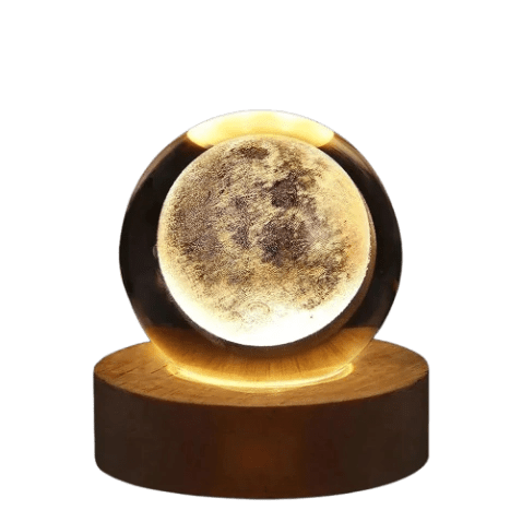 LAMPARA ESFERA DE CRISTAL 8CM . ASTRONAUTA