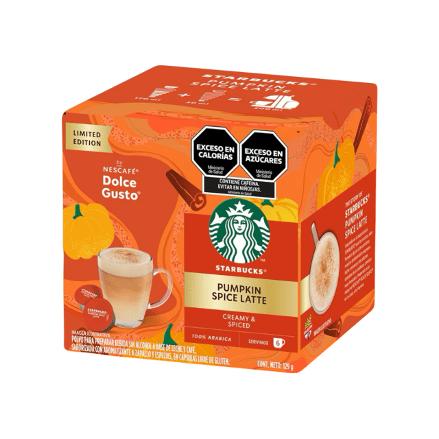 CAPS. DOLCE GUSTO STARBUCKS PUMPKIN SPICE LATTE 12U