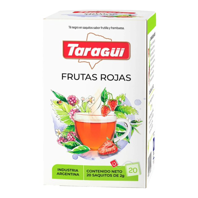 TE TARAGUI PLACER FRUTOS ROJOS 20U