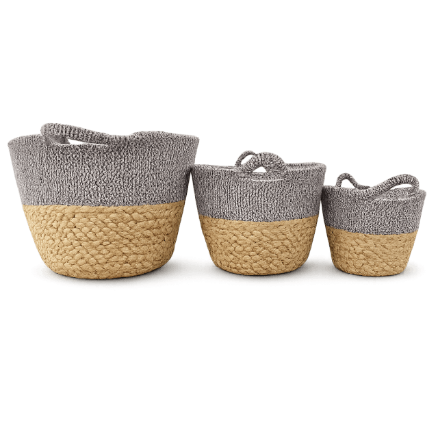SET 3 CESTOS DE SISAL