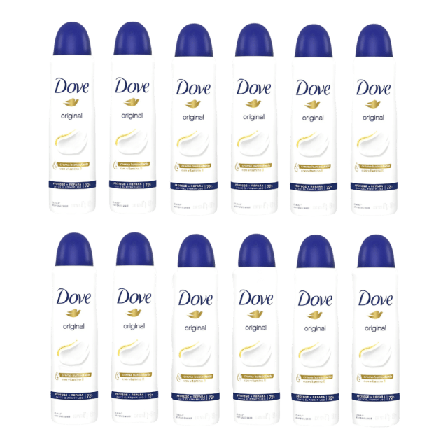 DOVE ANTITRANSPIRANTE ORIGINAL 12U 150ML