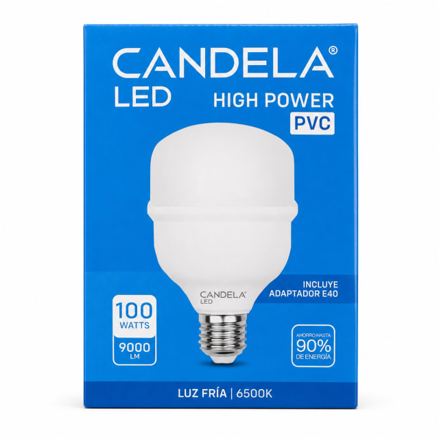 LAMPARA LED CANDELA HIGH POWER 100W