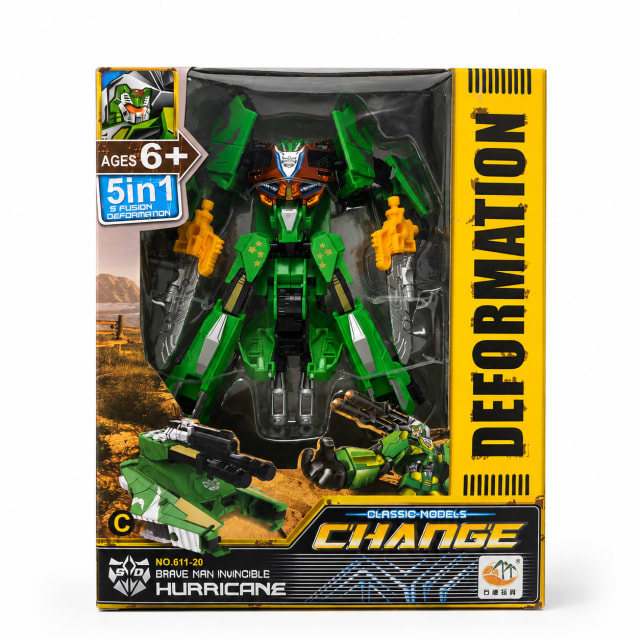 ROBOT TRANSFORMABLE - Color: Rojo