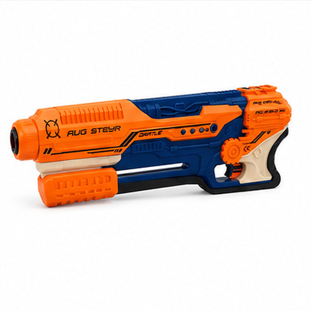 ARMA C/ LANZADOR 5 EN 1 - Color: Naranja/Azul