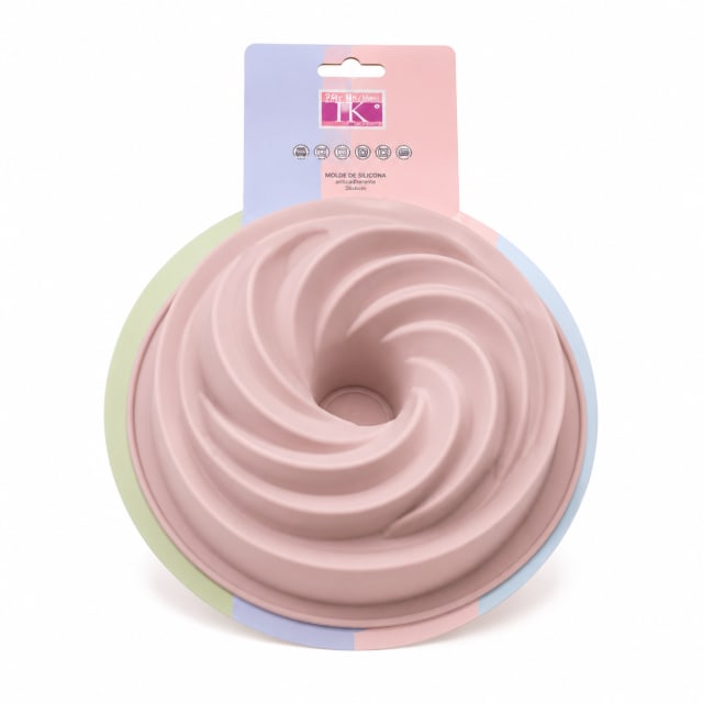 MOLDE DE SILICONA SAVARIN 21,5 X 8CM - Color: Rosa