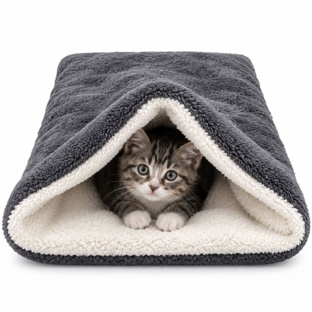BOLSA DE DORMIR PARA MASCOTAS - Color: Negro