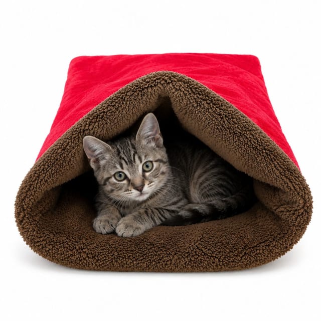 BOLSA DE DORMIR PARA MASCOTAS - Color: Rojo