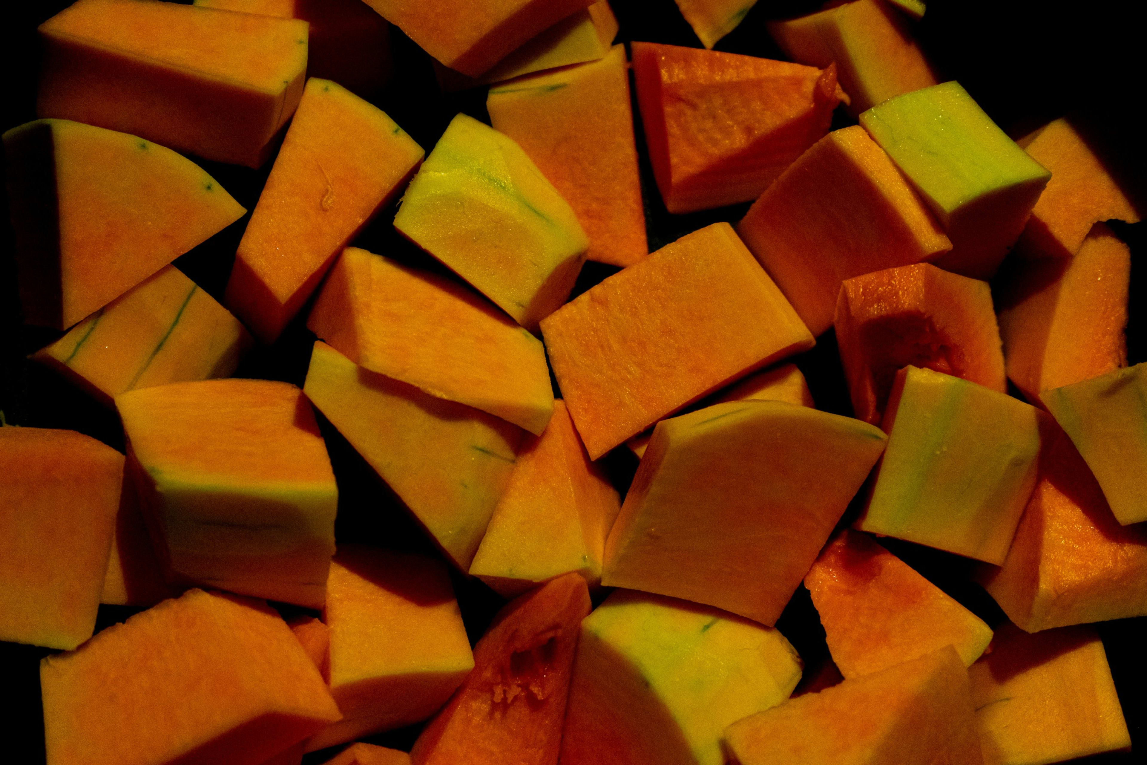 Pumpkin cubes