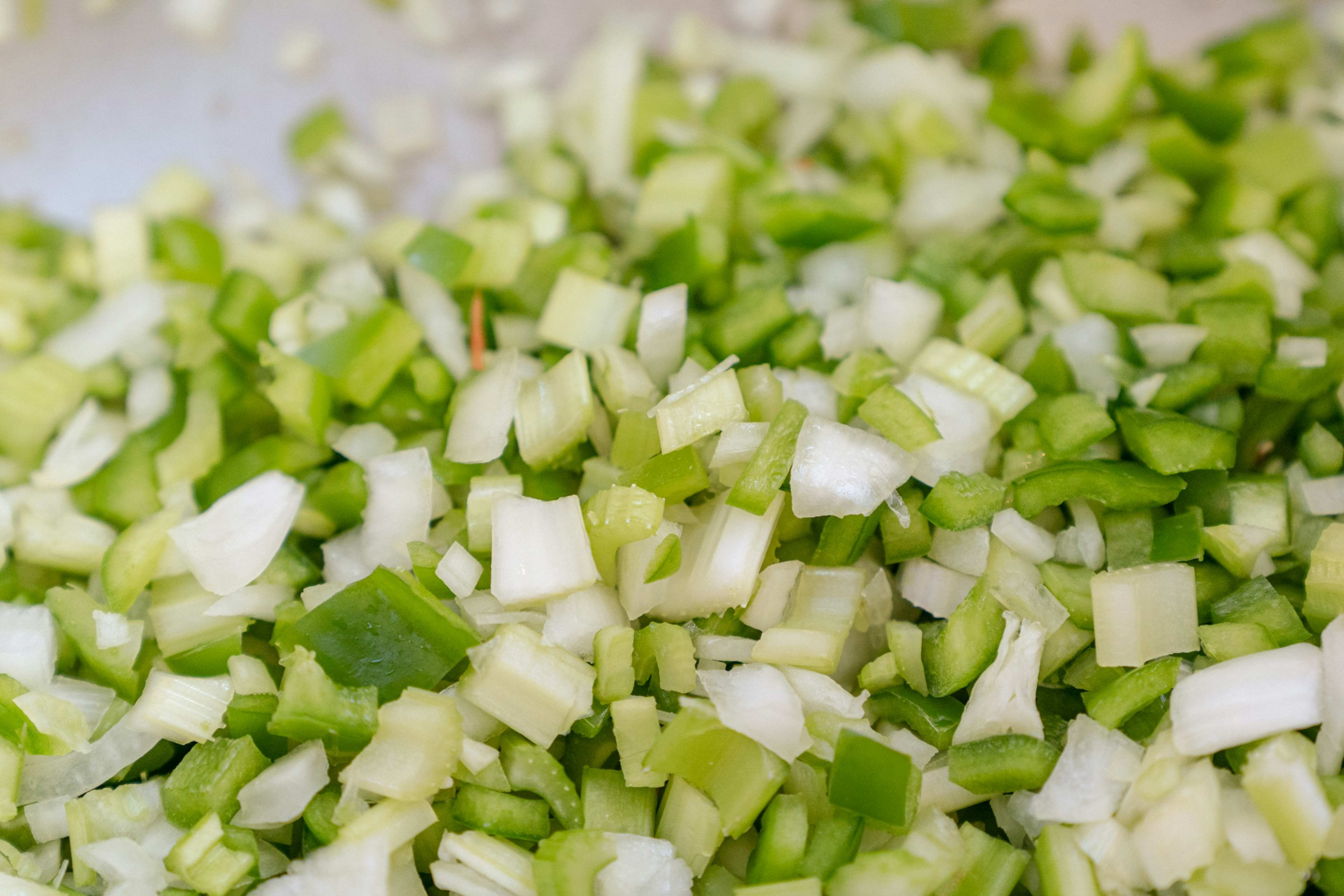Diced bell peppers