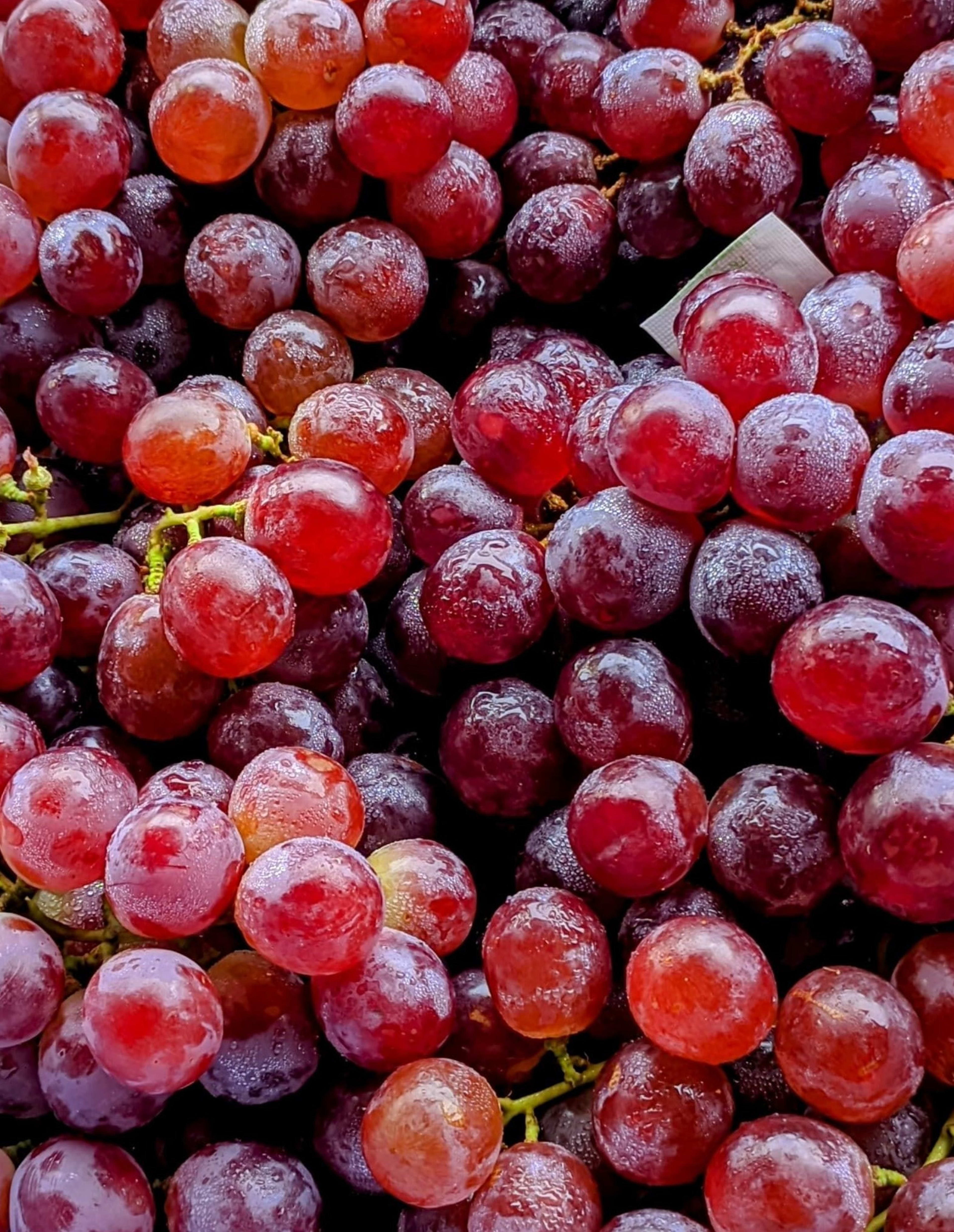 Red grapes