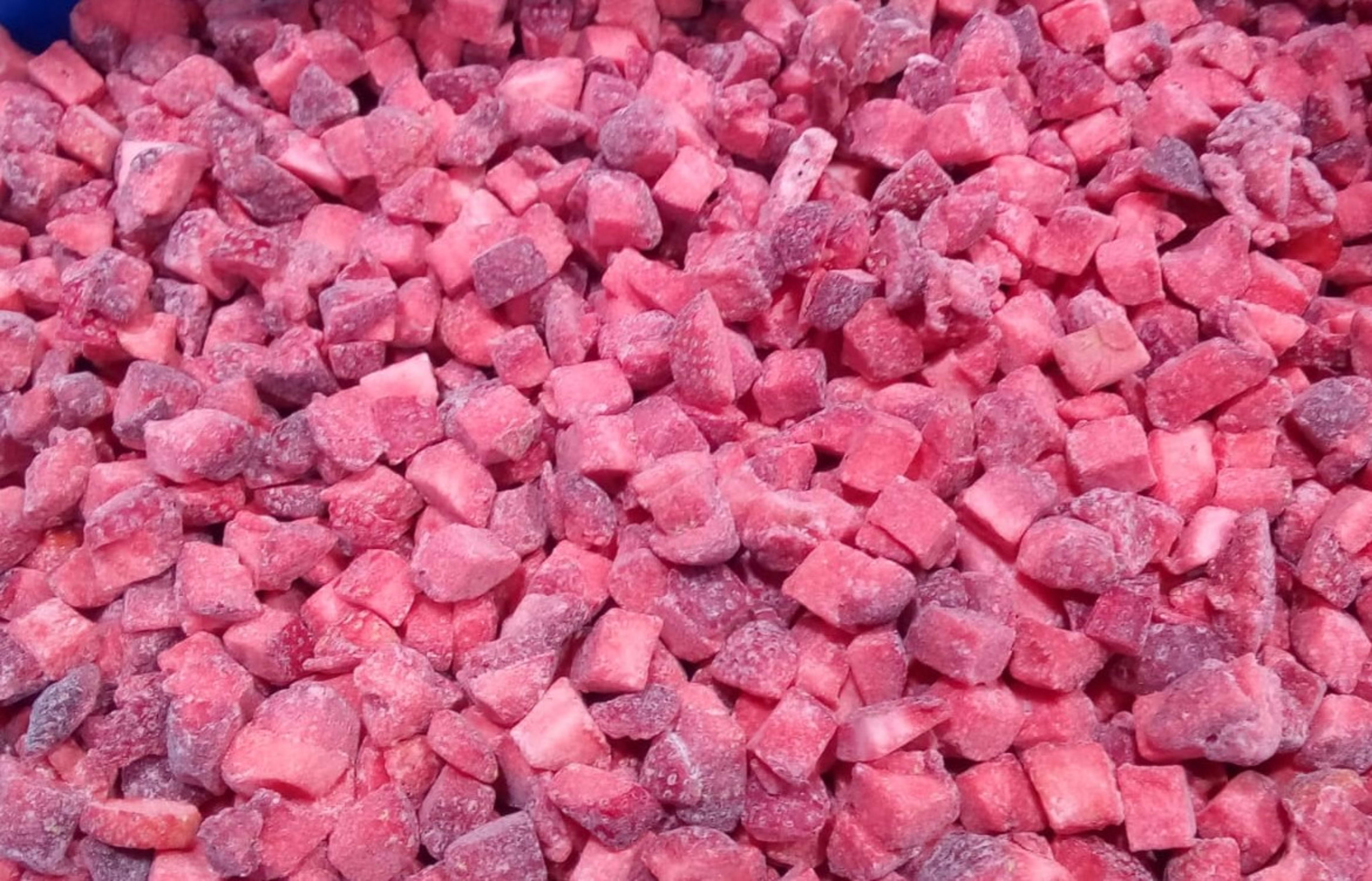 Frozen Strawberry Cubes