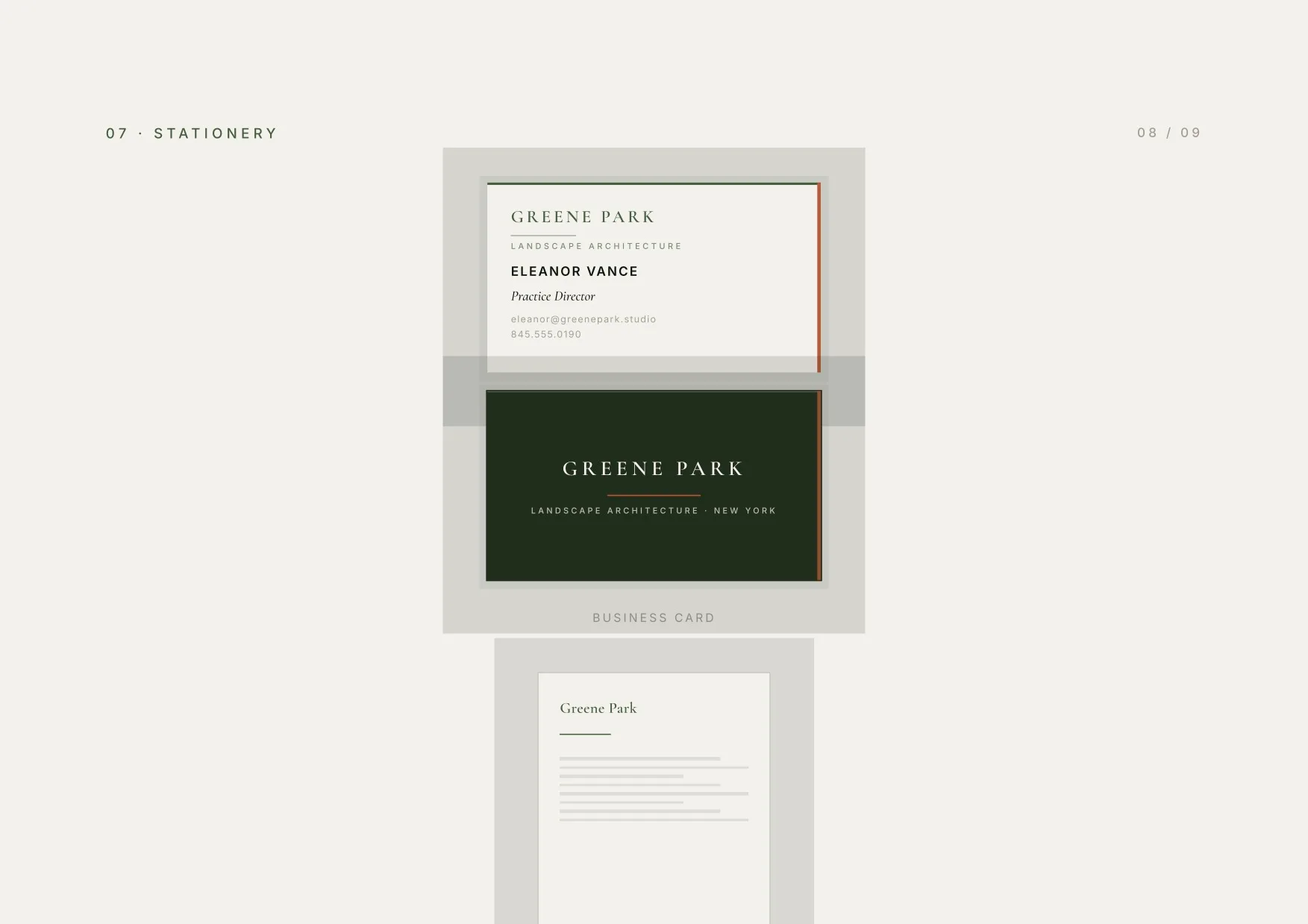 Greene Park brand book page 06
