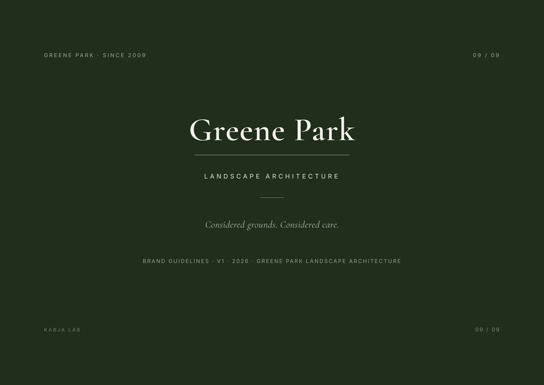 Greene Park brand book page 07