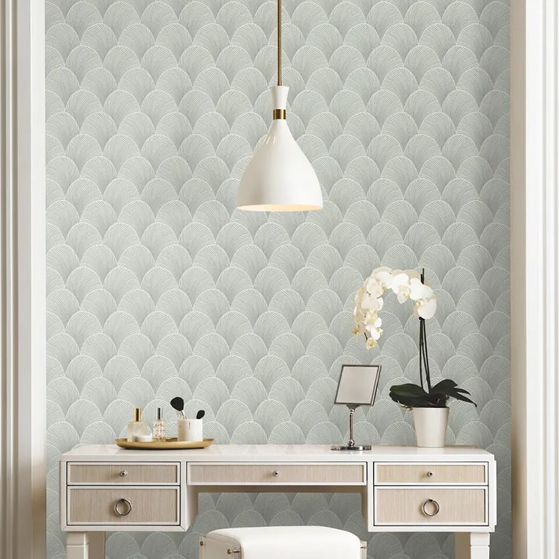 Candice-Olson-Natural-Discovery-papel-de-colgadura-Room-METALLIC_SCALLOP_-_NT6106_loht8o