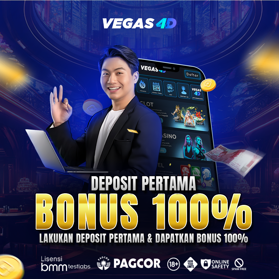 VEGAS4D bonus deposit 100% slot gacor dan togel online resmi Indonesia