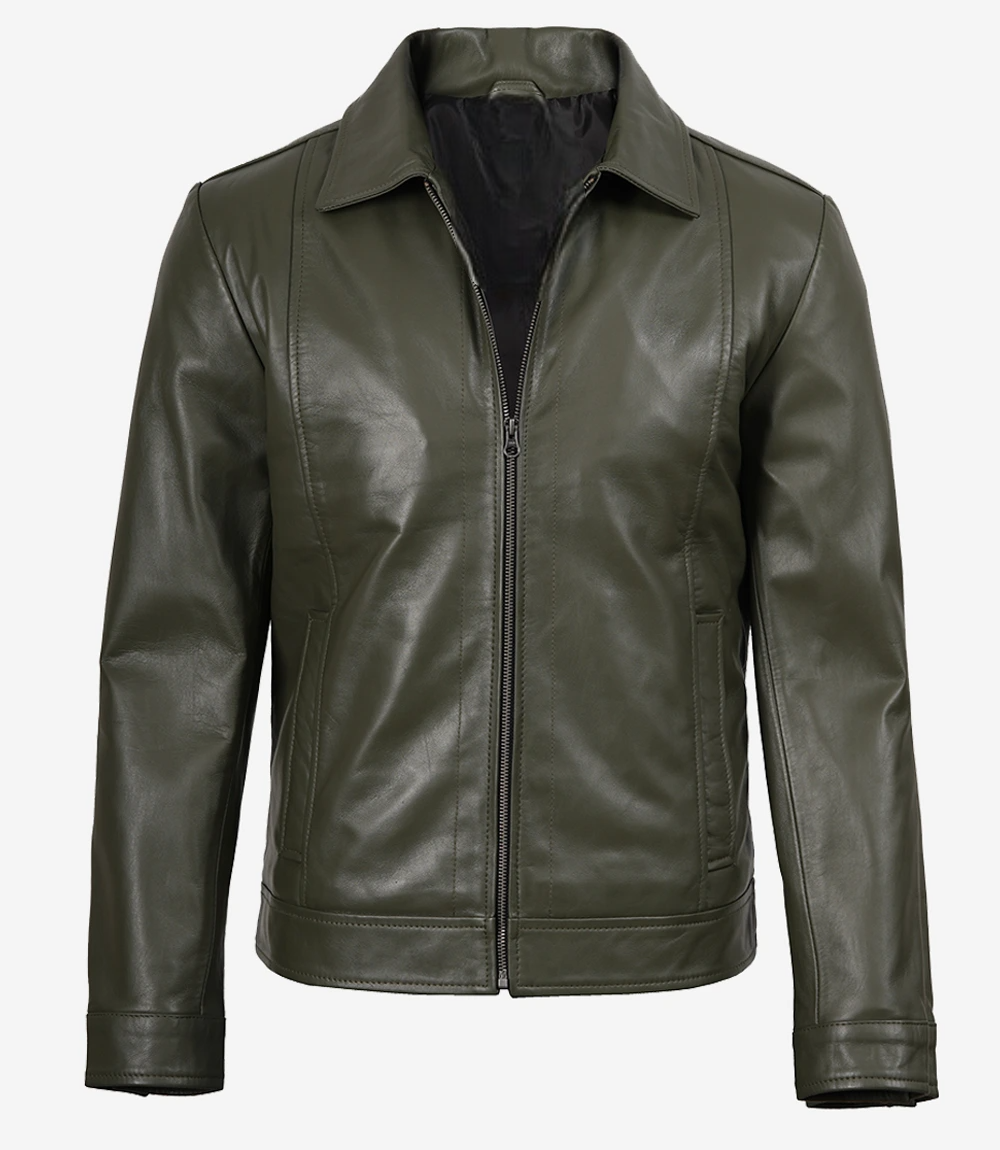 Western Elkhorn Leather Jacket