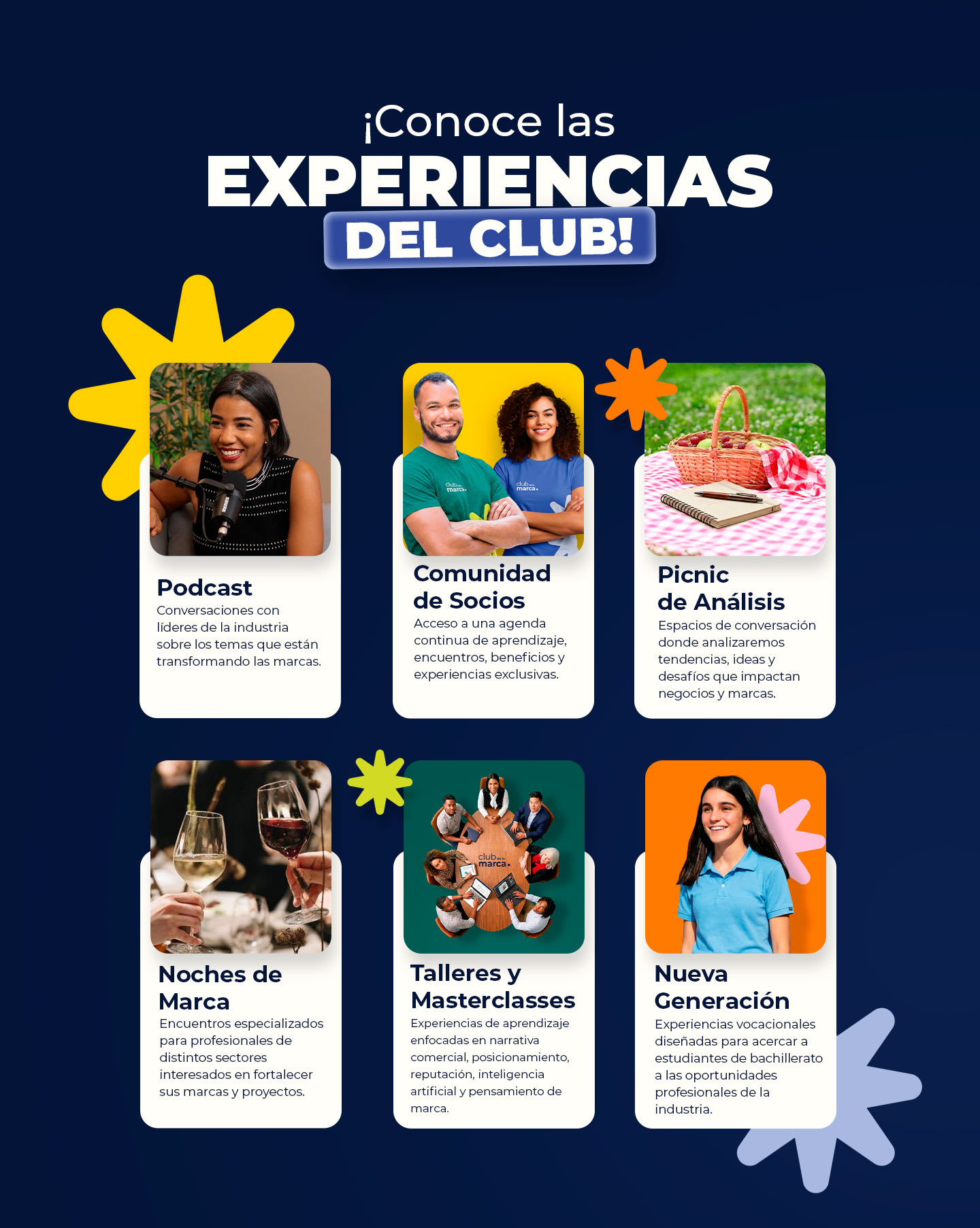 Experiencias del Club - Podcast Comunidad Picnic Noches Talleres Nueva Generación