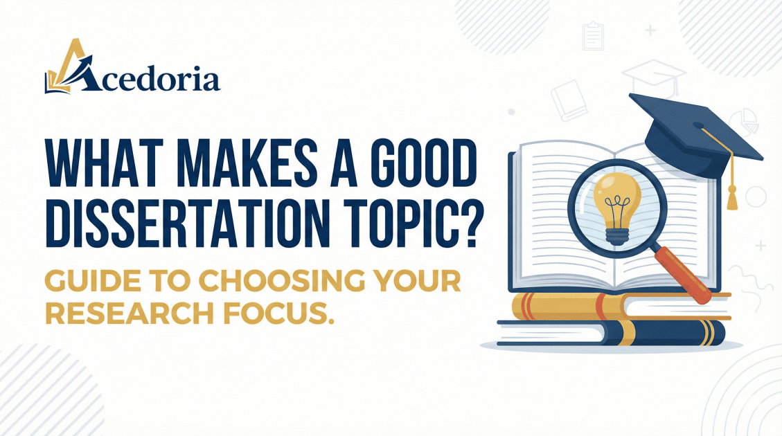 Dissertation Blog What Makes A Good Dissertation Topic | Guide | Acedoria