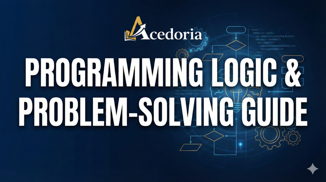 Programming Logic Problem Solving Guide: Complete Framework | Acedoria
