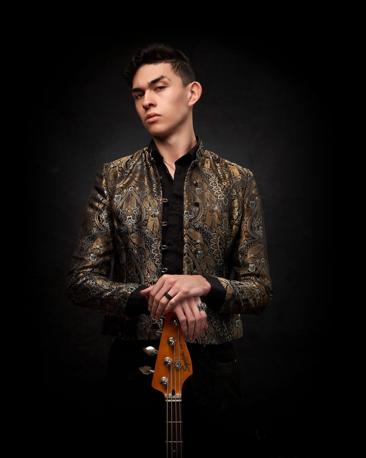 Creative portrait of a musician by The Lightroom Studio NYC