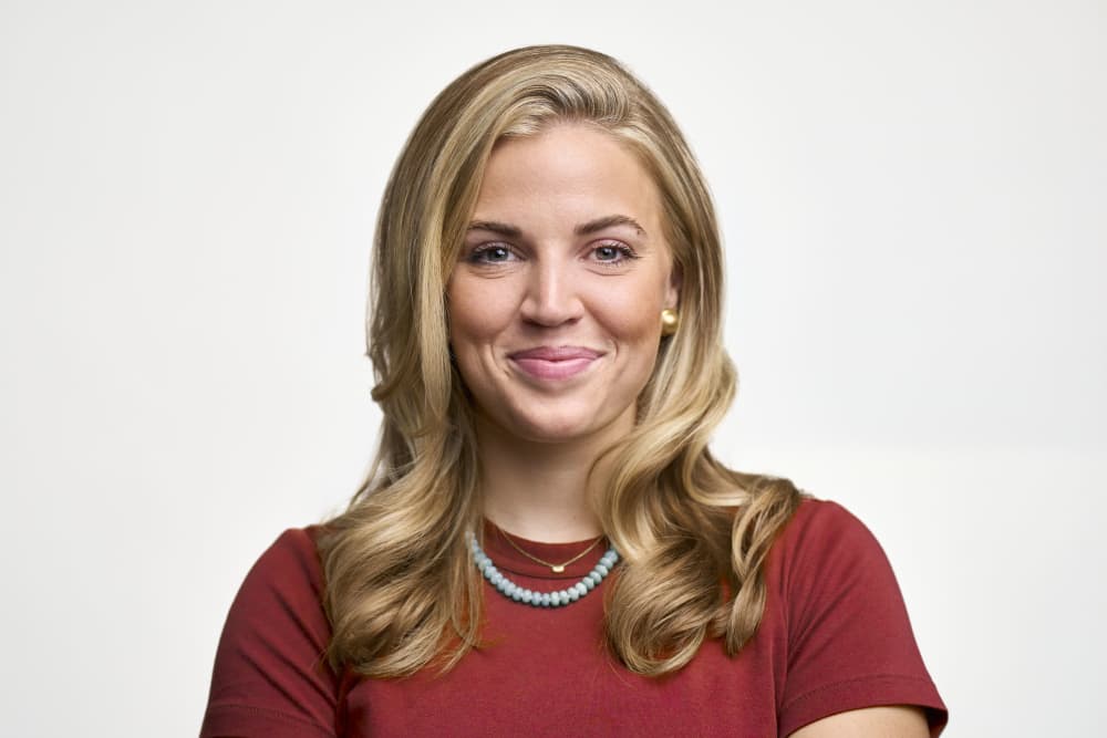 Portrait made at a Core Visuals headshot station during a New York corporate event