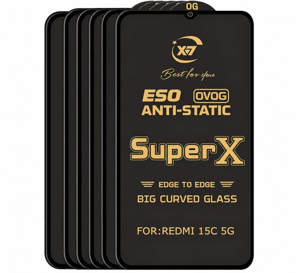 Redmi 15c 5G Tempered Glass  (Pack of 5)