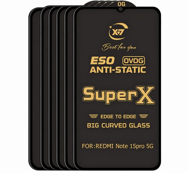 Redmi note 15 pro 5G Tempered Glass  (Pack of 5)