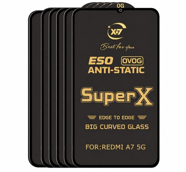 Redmi A7 Tempered Glass  (Pack of 5)
