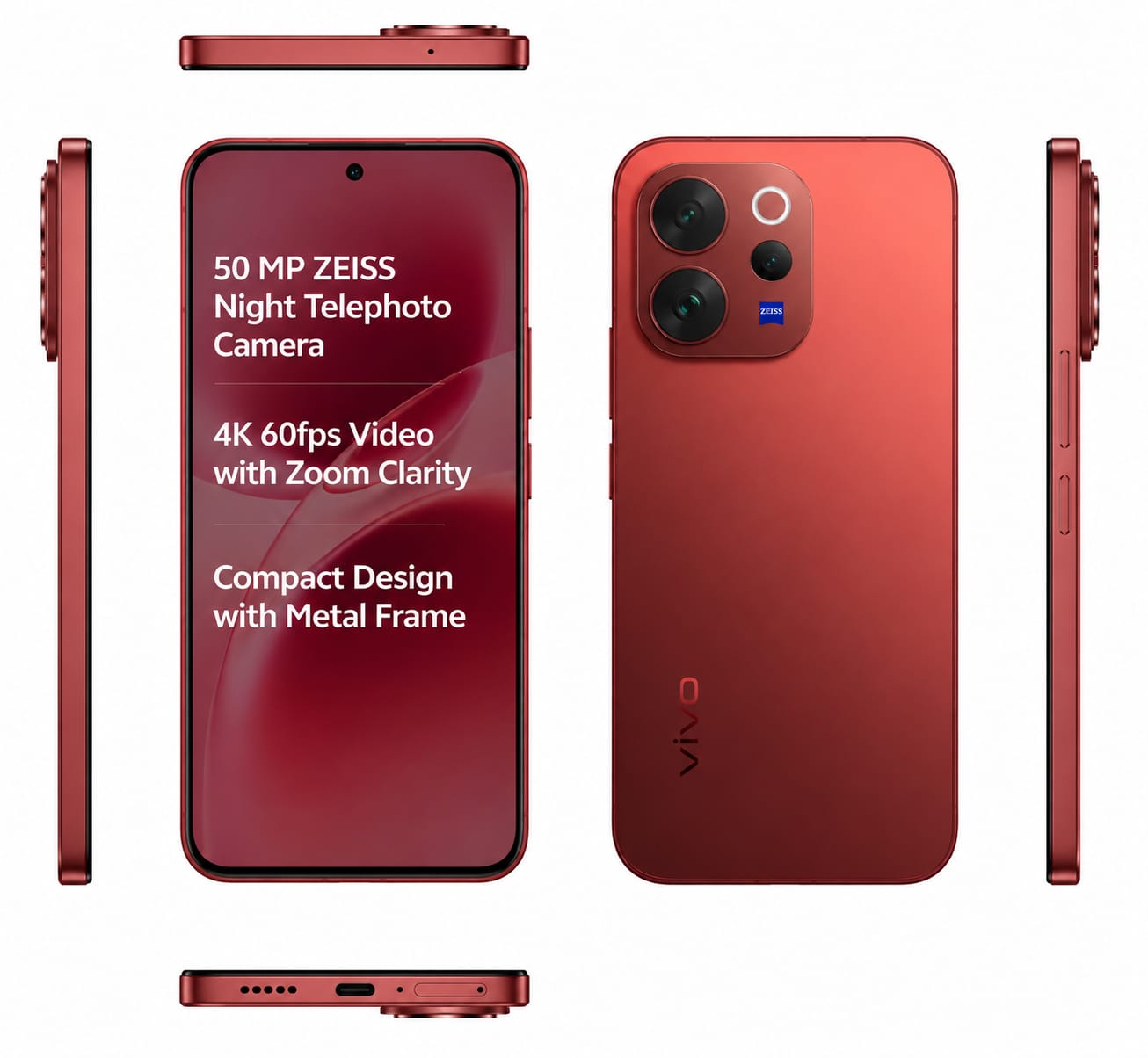 vivo V70 (Passion Red 2026, 256 GB) (8 GB RAM)