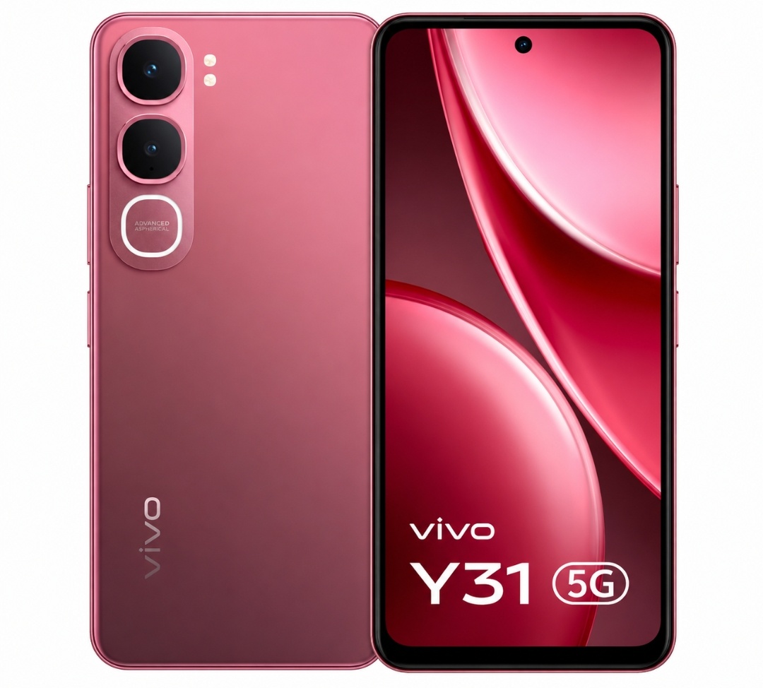 vivo Y31 5G (Rose Red, 128 GB) (6 GB RAM)