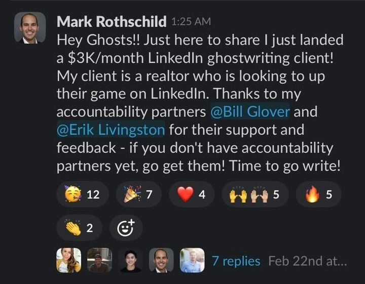 Mark Rothschild Premium Ghostwriting Academy win screenshot