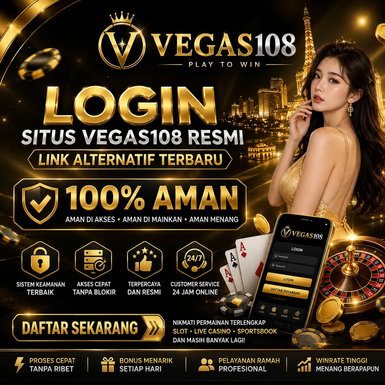 VEGAS108 ~ Login Situs Vegas108 Resmi Link Alternatif Terbaru 100% Aman