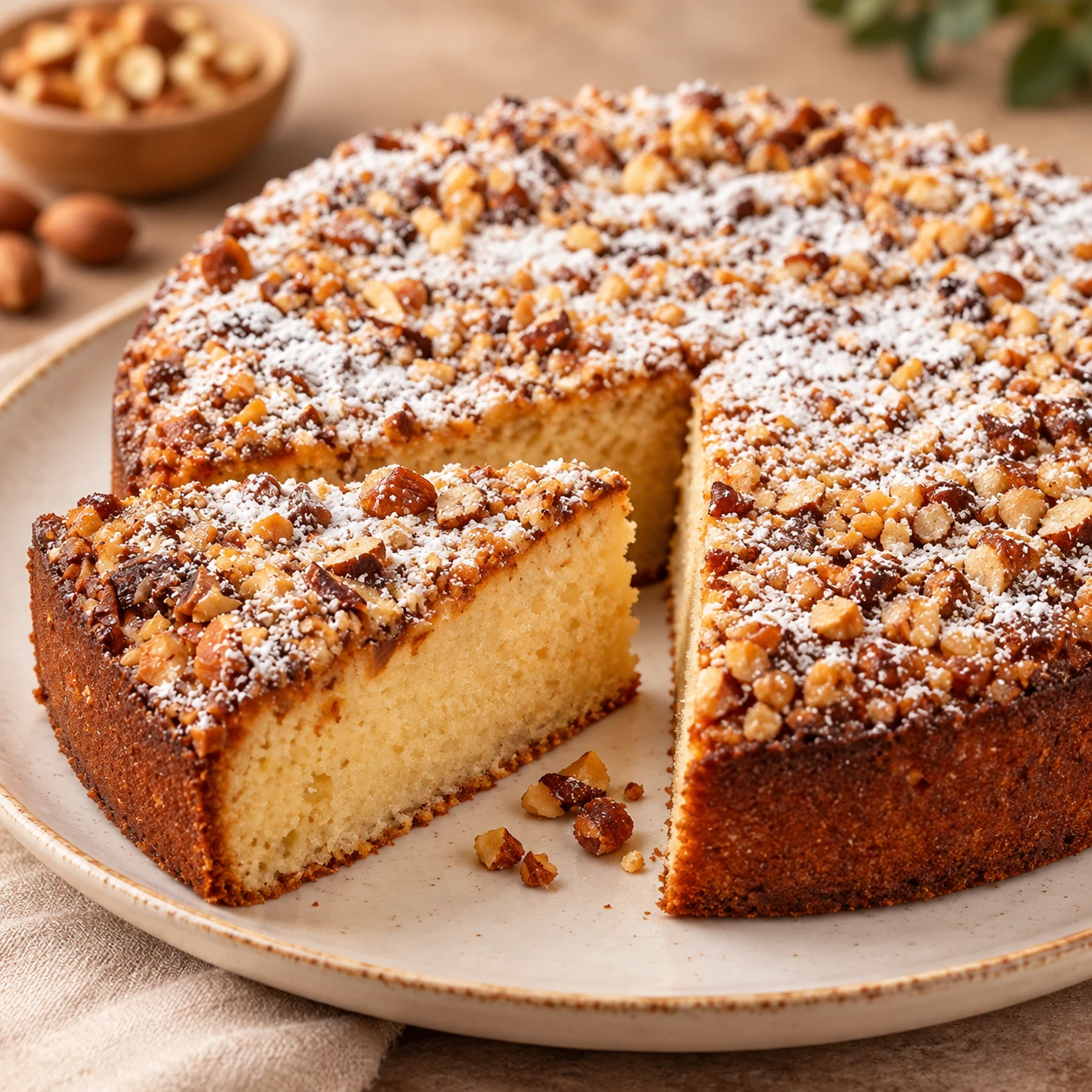 TORTA RICOTTA LIMONE E MANDORLE 