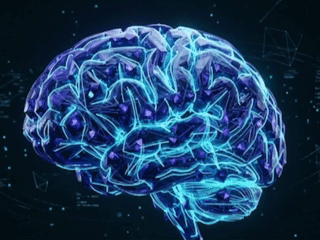 Brain Blue Energy Animation
