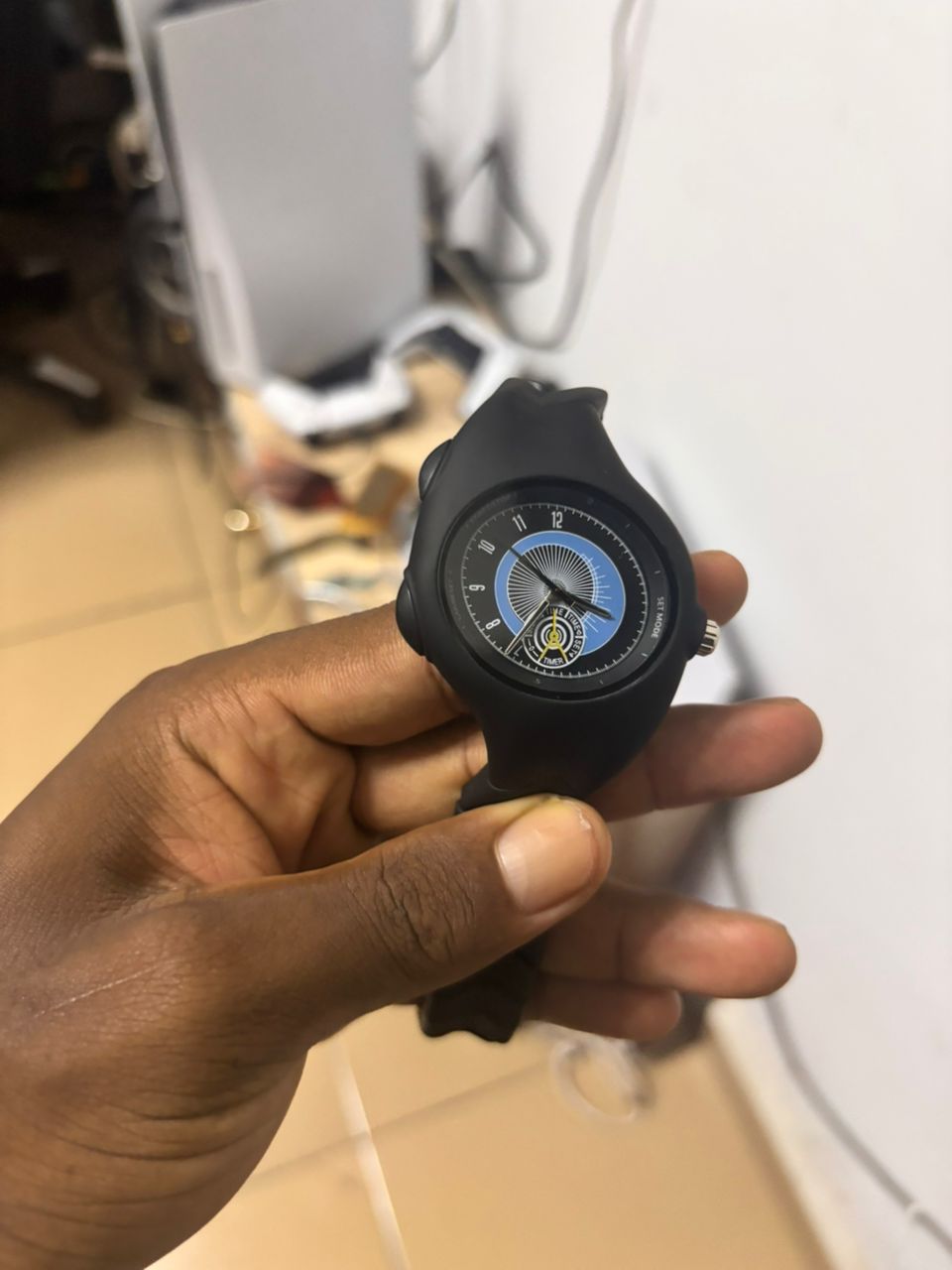 AeroPulse Black Sport Watch