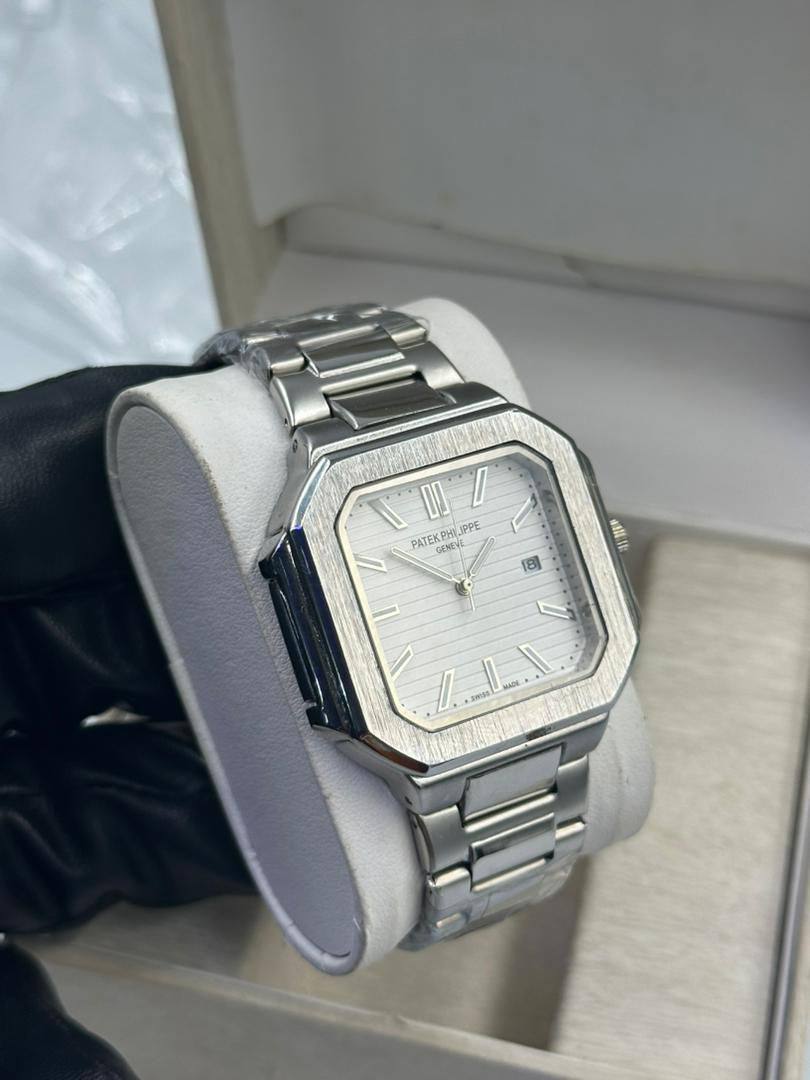 Patek Philippe Nautilus White Dial Stainless Steel Watch