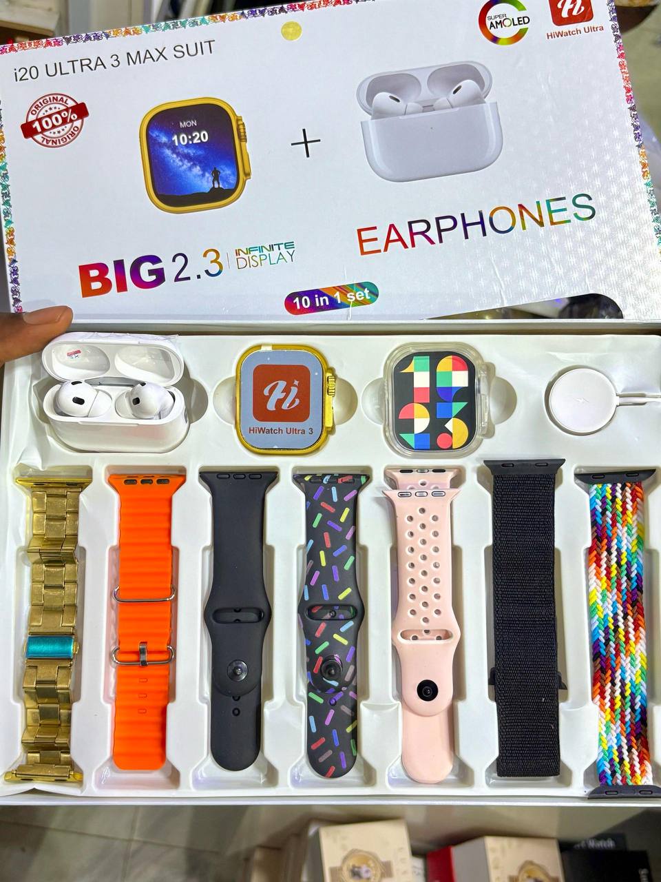 Ultra Smartwatch & Wireless Earbuds Combo Set 2
