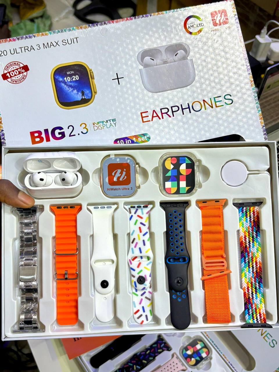 Ultra Smartwatch & Wireless Earbuds Combo Set 1