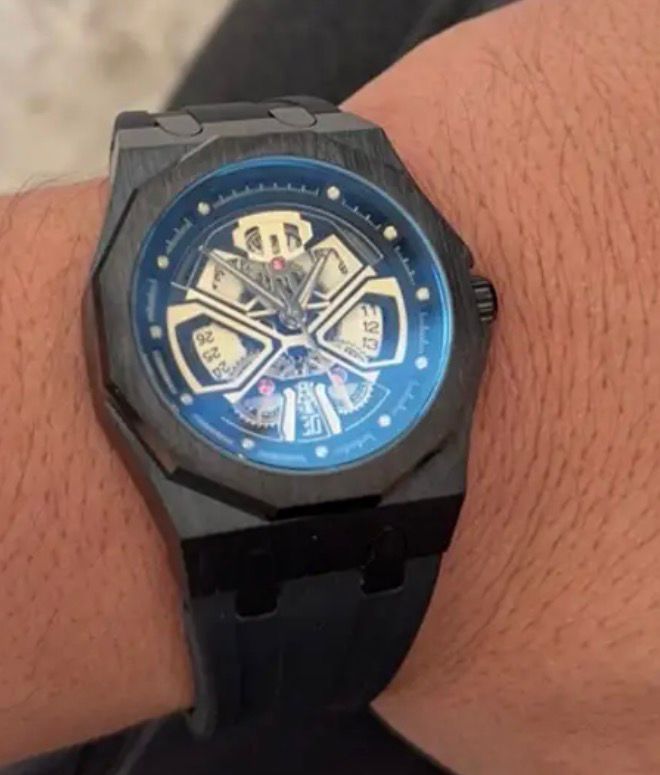 Apex Silver Skeleton Watch 2