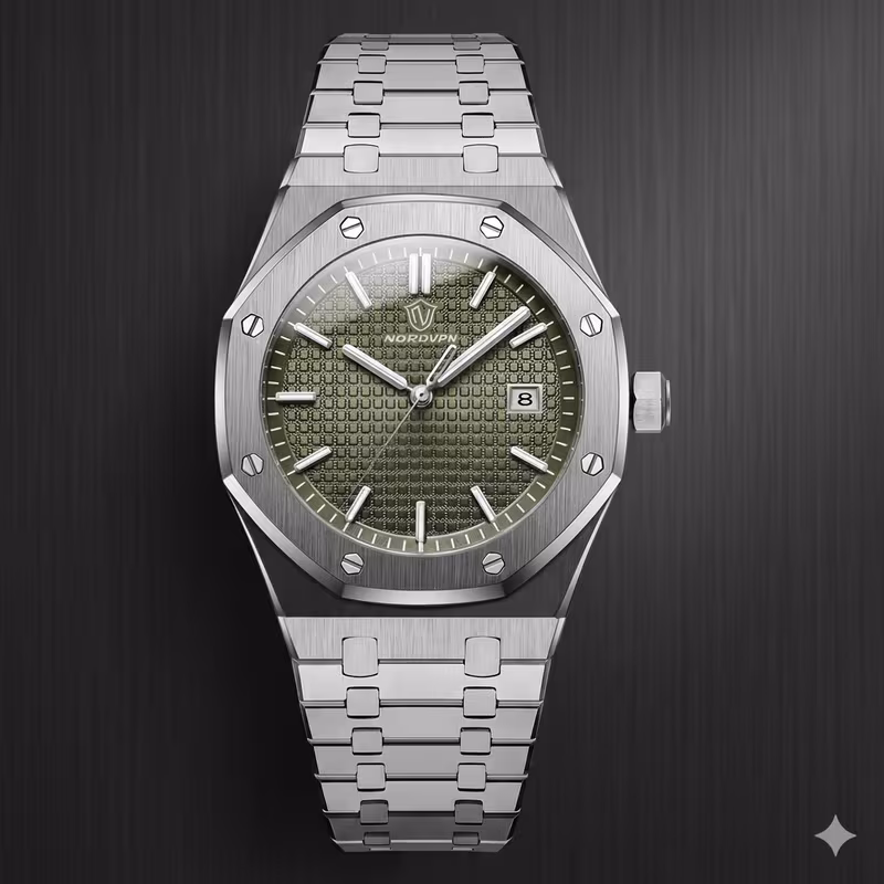 NordVPN Stainless Steel Luxury Watch 1