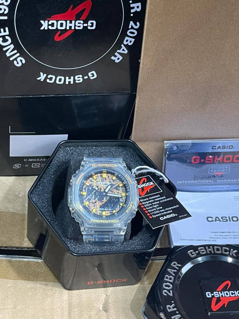Casio G-Shock Transparent Rainbow Dial Watch (GA-2100 Style) 5